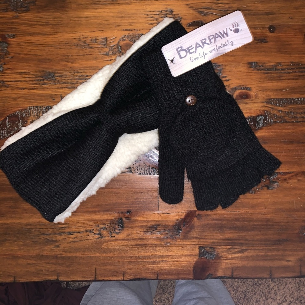Bear paw headband and gloves